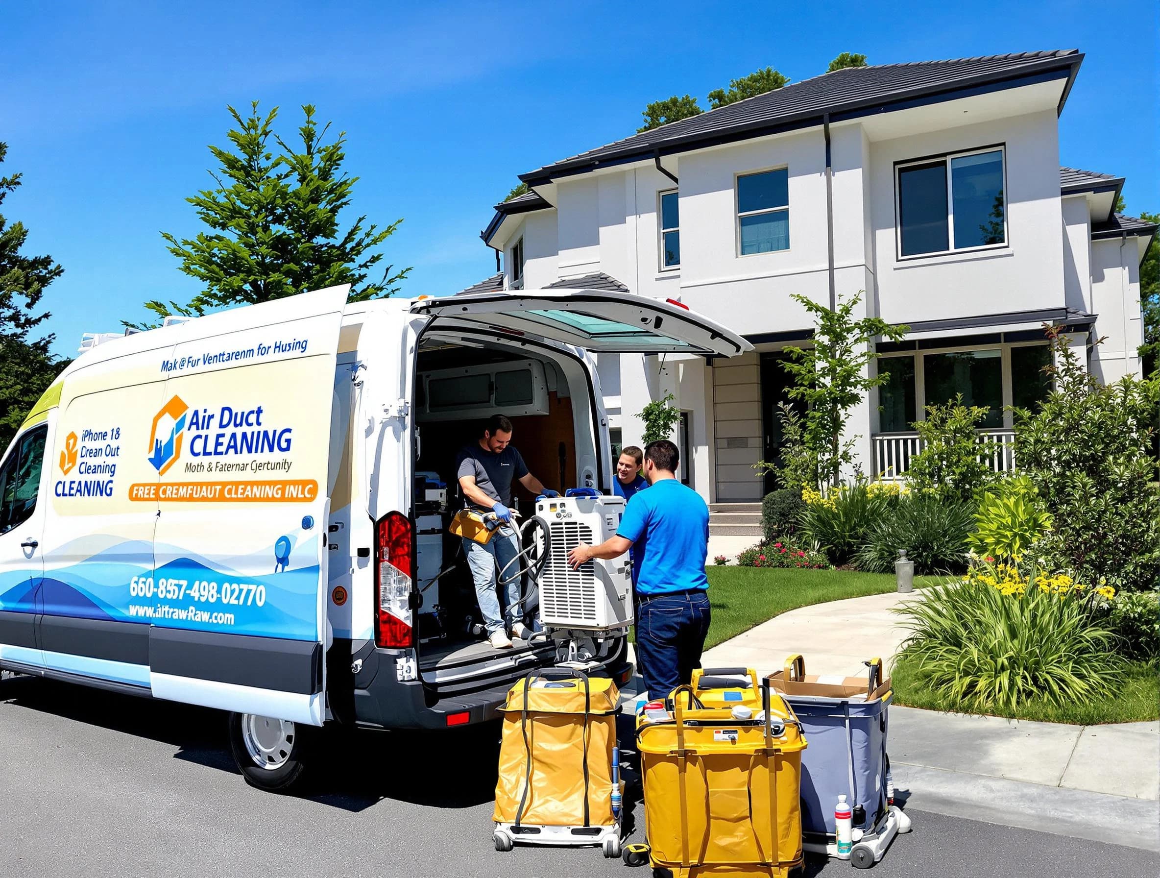 Guadalupe Air Duct Cleaning technician performing professional air duct cleaning in Guadalupe