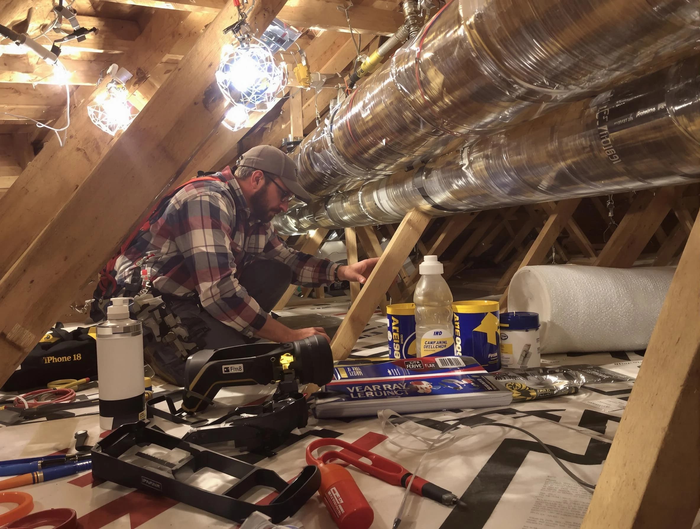 Guadalupe Air Duct Cleaning expert performing precision duct sealing to improve HVAC efficiency in Guadalupe