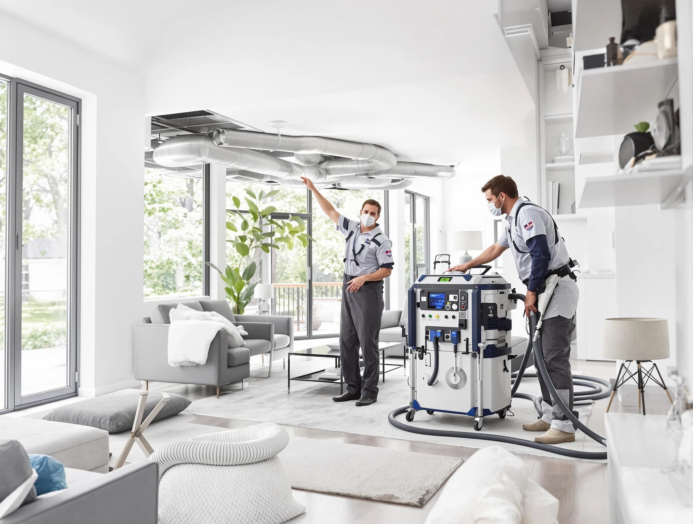 Guadalupe Air Duct Cleaning professional conducting pure air duct cleaning with state-of-the-art equipment in Guadalupe