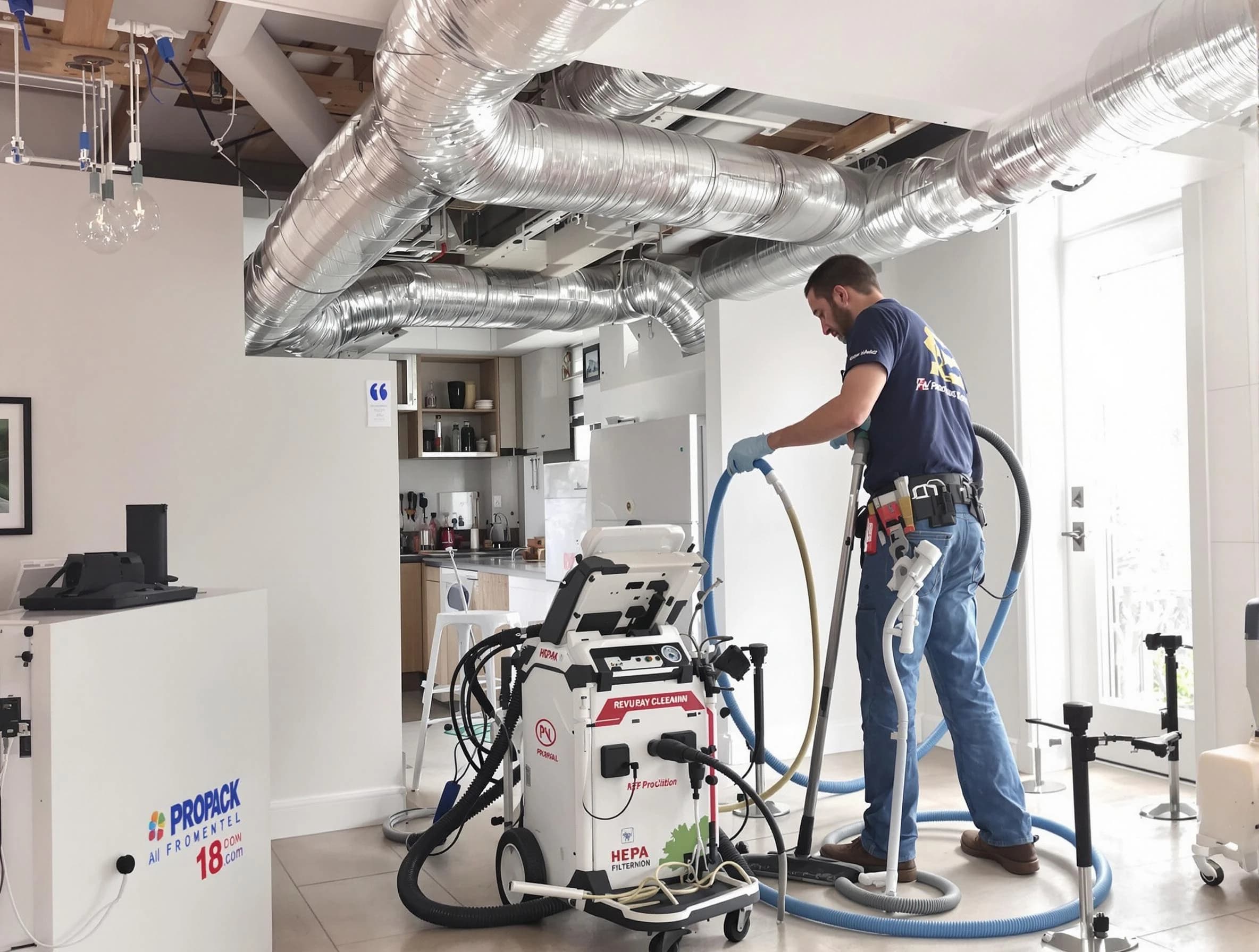 Guadalupe Air Duct Cleaning technician performing advanced pure duct cleaning with specialized equipment in Guadalupe
