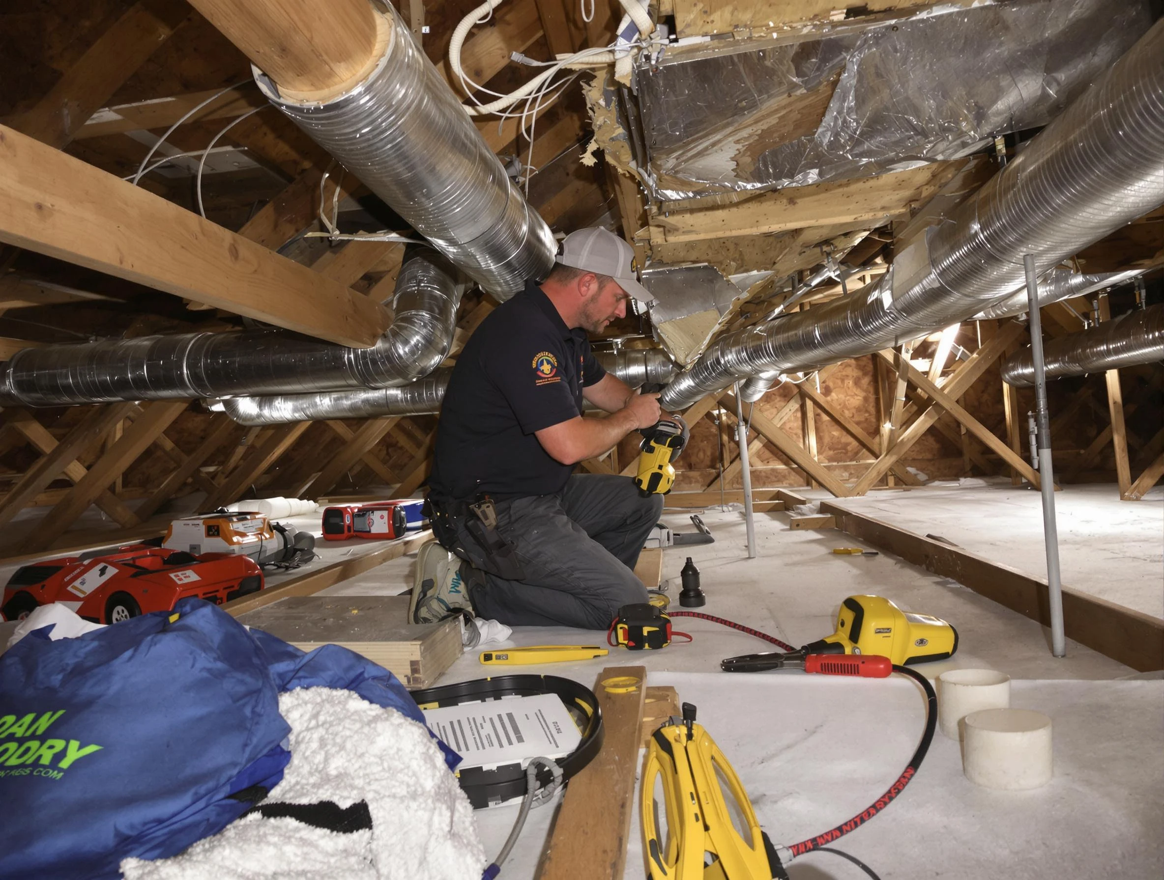 Professional air duct repair by Guadalupe Air Duct Cleaning in Guadalupe