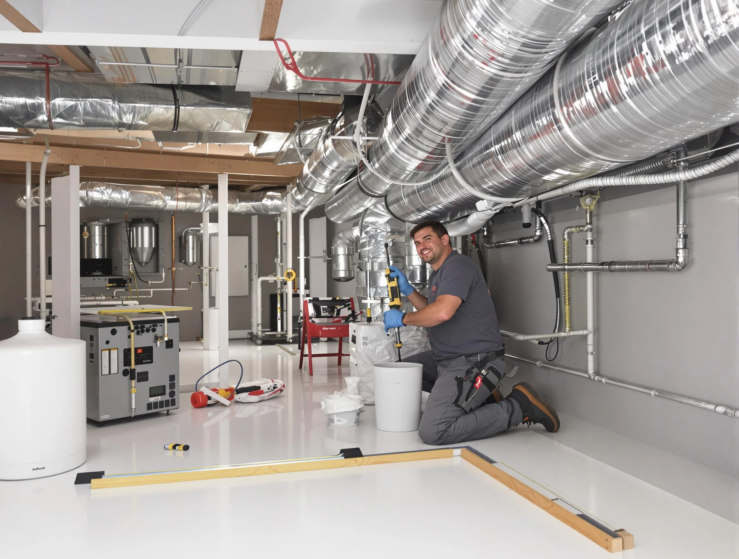 Professional duct sealing service by Guadalupe Air Duct Cleaning in Guadalupe