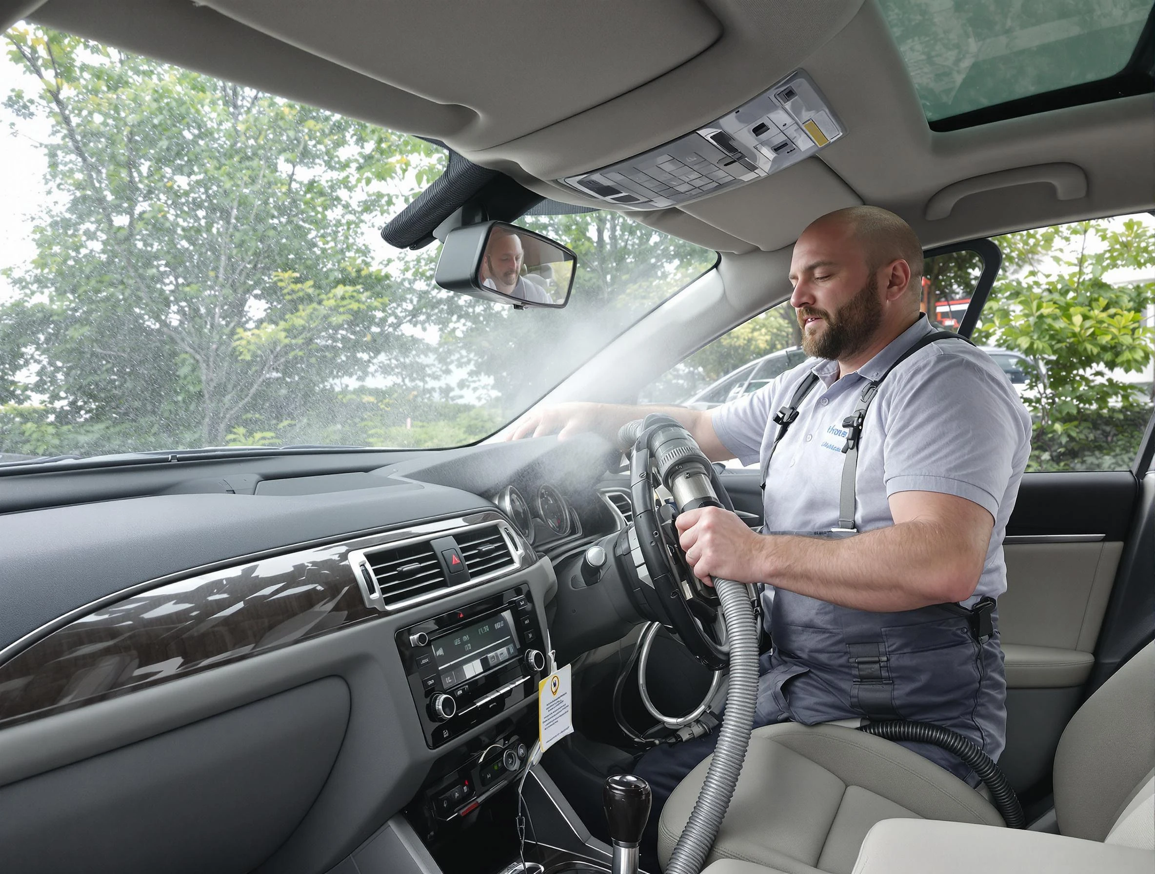 Guadalupe Air Duct Cleaning specialist performing professional car duct cleaning in Guadalupe