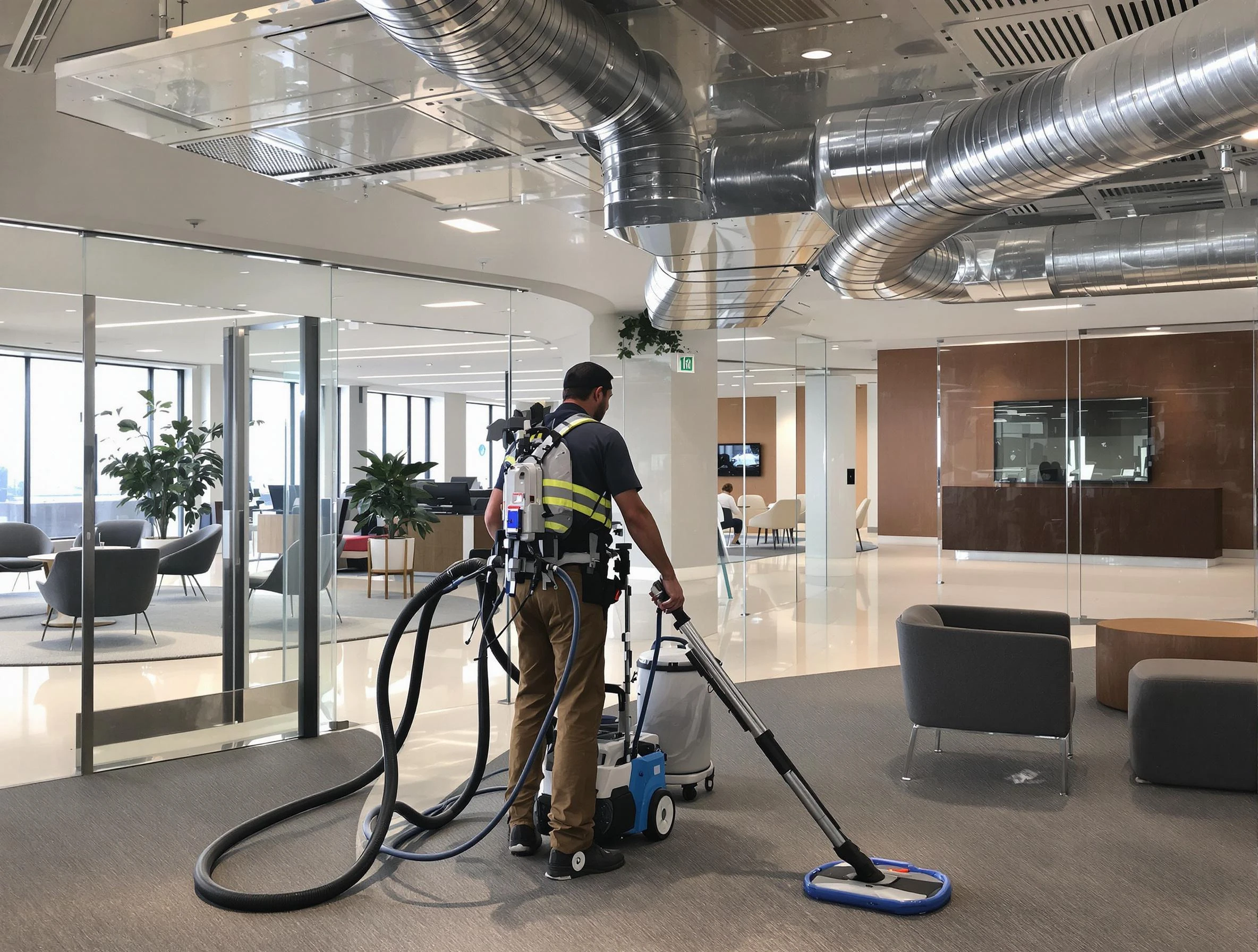 Commercial duct cleaning service by Guadalupe Air Duct Cleaning in Guadalupe