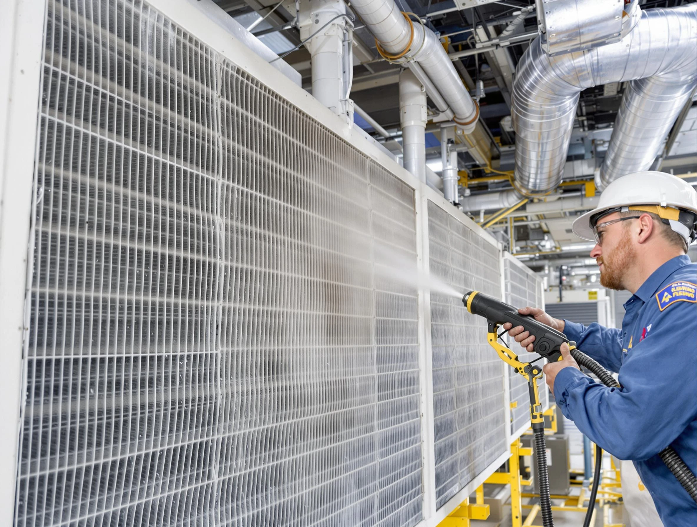 Professional commercial coil cleaning by Guadalupe Air Duct Cleaning in Guadalupe