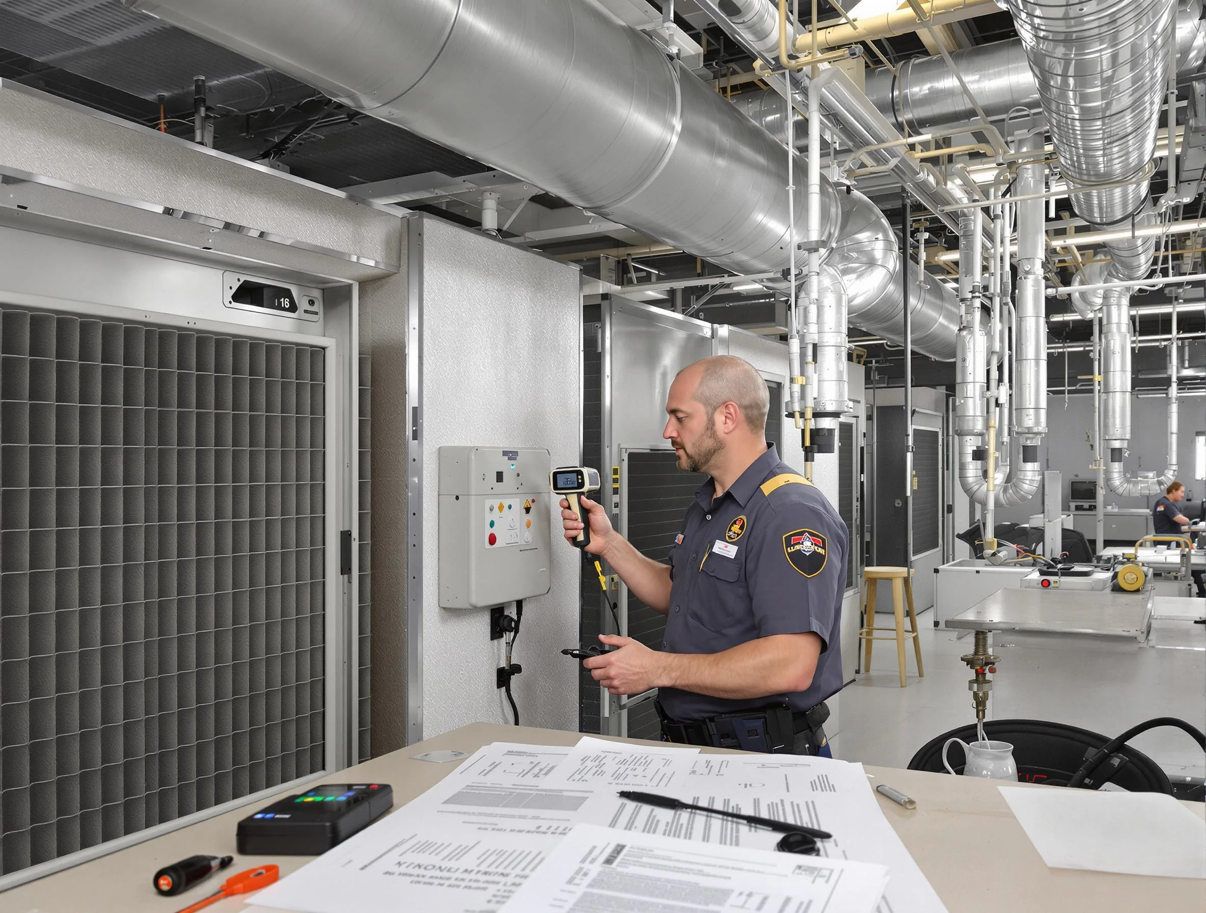 Professional filter system inspection by Guadalupe Air Duct Cleaning in Guadalupe